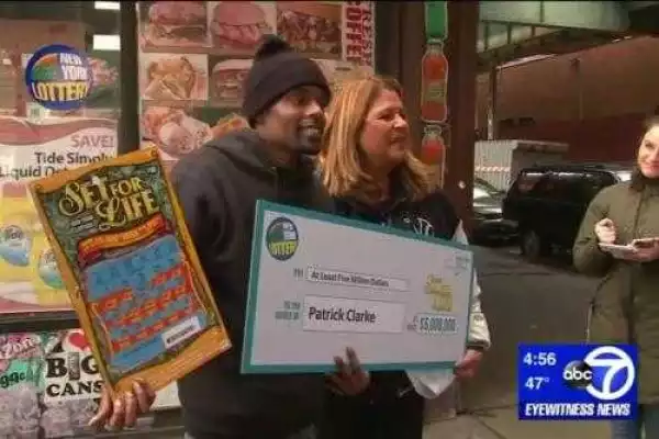 Luckiest Guy!! Man Wins $5 Million Lottery Jackpot On His Birthday